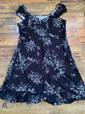 Robe GUESS fleurie noire & blanche