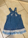 Robe salopette en jeans