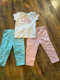 Lot de 3 morceaux pour bébé fille – 6-9 mois
