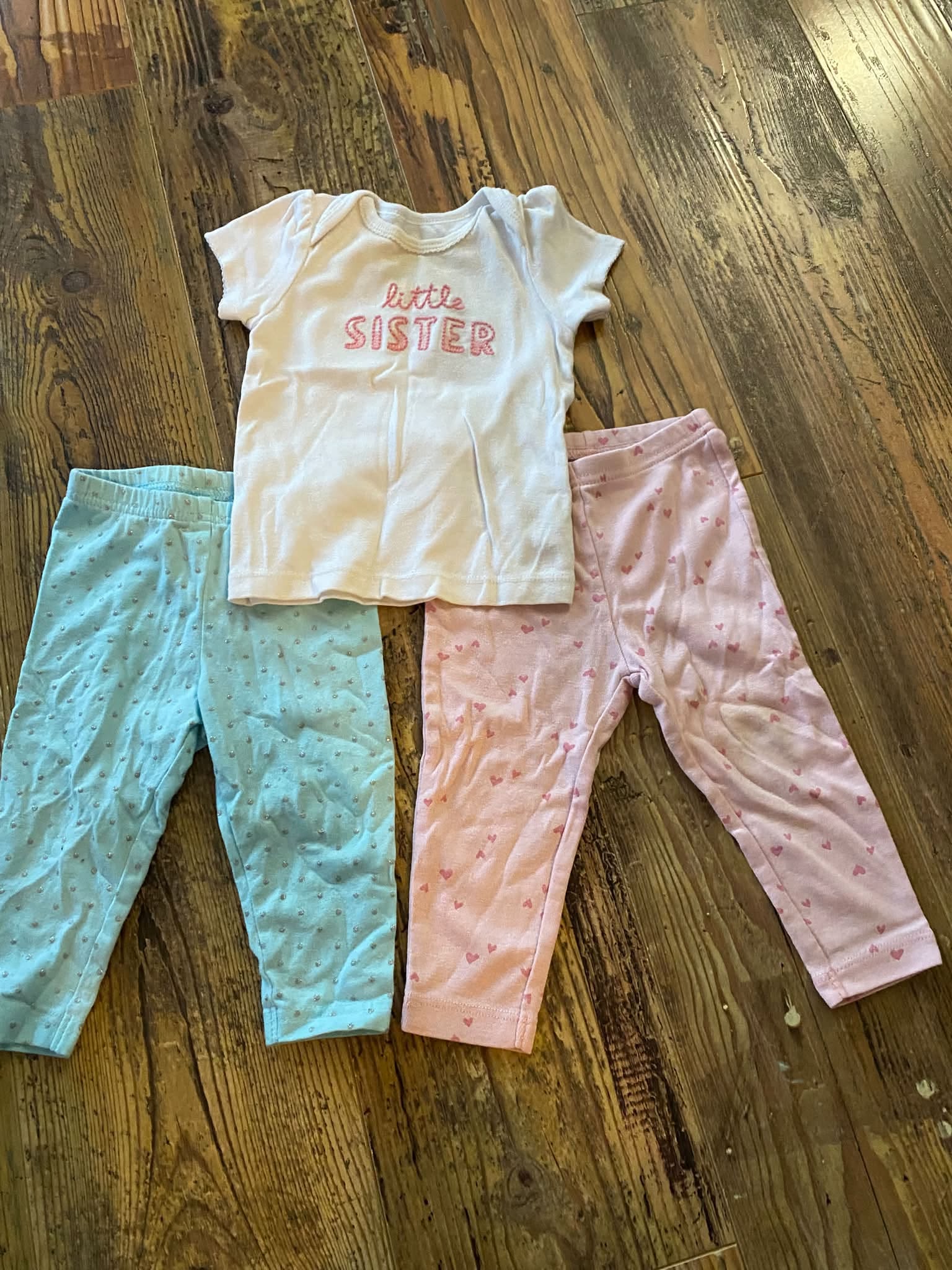 Lot de 3 morceaux pour bébé fille – 6-9 mois
